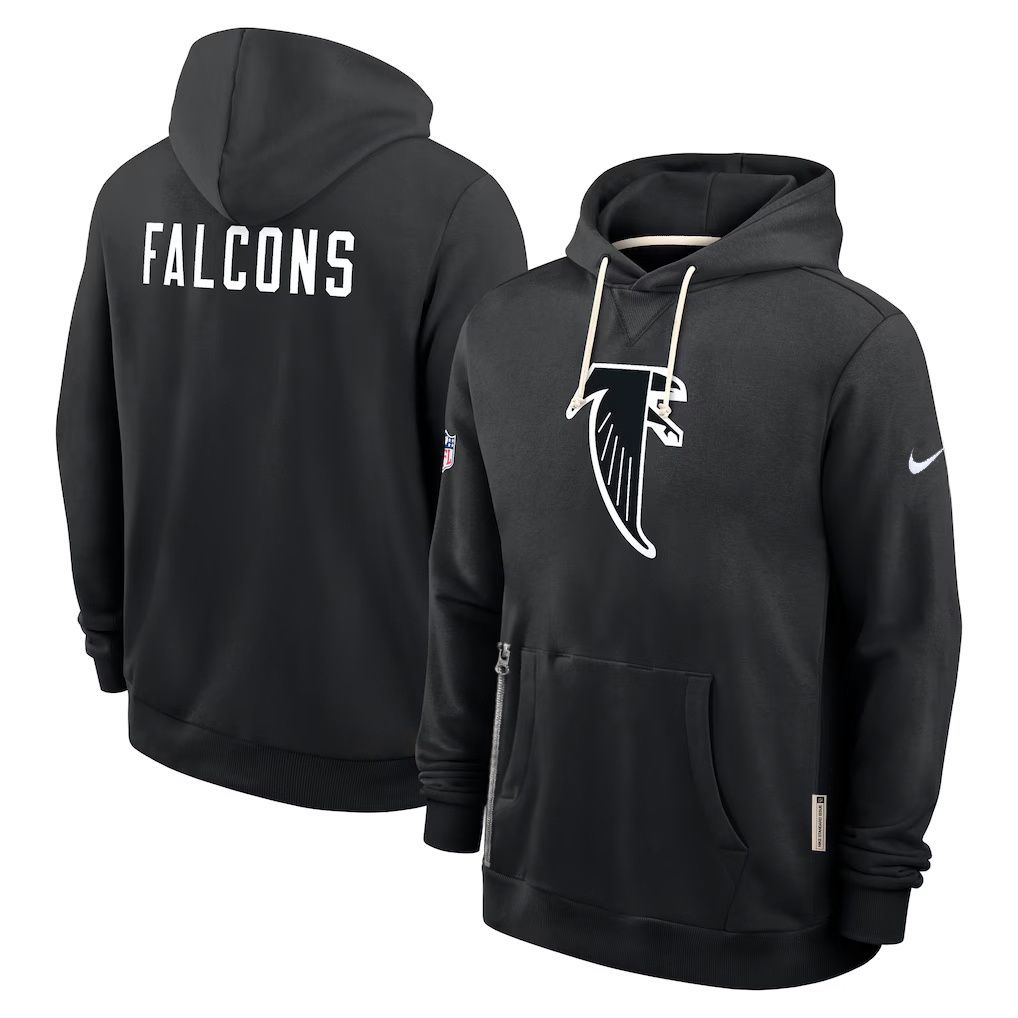 Men 2026 NFL Atlanta Falcons hoodie black 01->los angeles chargers->NFL Jersey